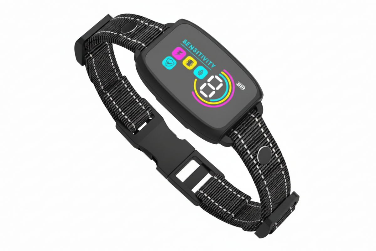 Smart Rechargeable Anti-Bark Dog Collar with HD Display & Waterproof Design